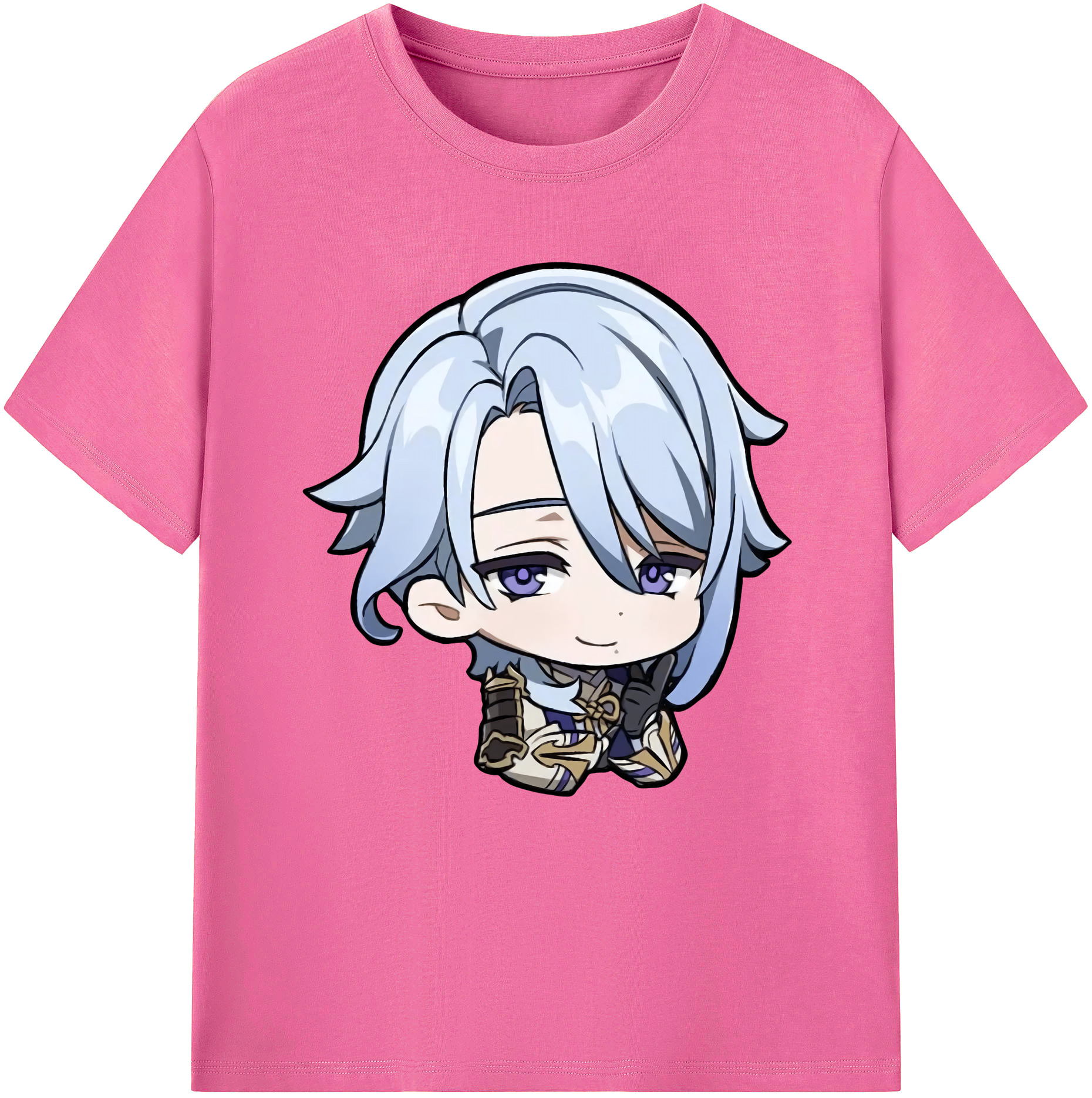げんし神 神里綾人 かみさとあやと genshin Kamisato Ayato レディースカジュアルプリントTシャツ（綿100％）